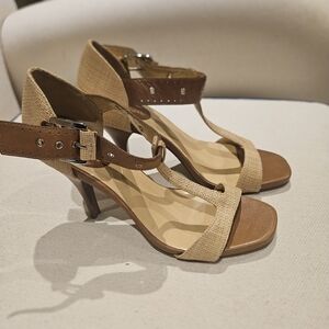 Cole Haan Brown and Tan Heels